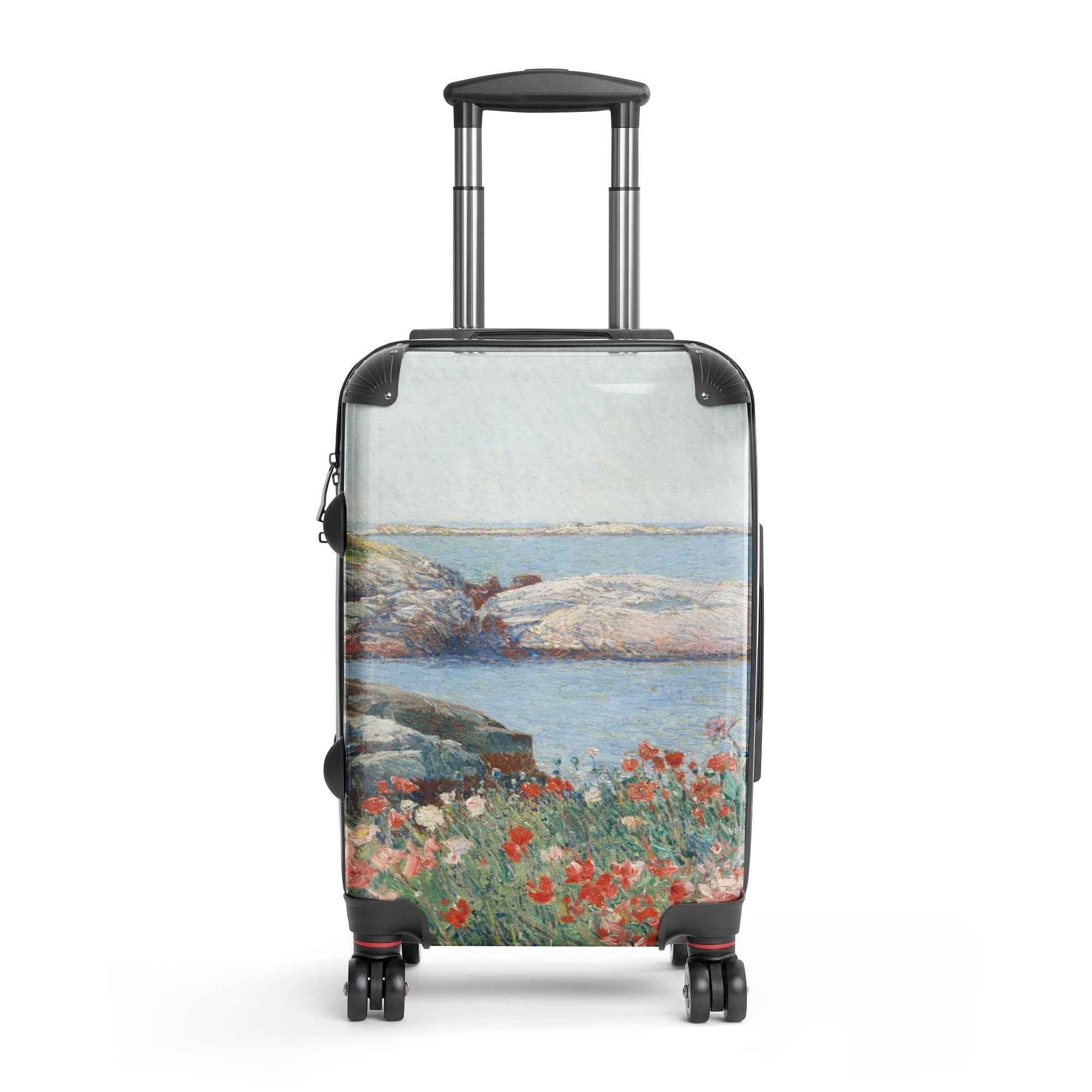 Childe Hassam Suitcase - Poppies Isles of Shoals Hard-Shell Case for Art Lovers - Rosetta Creative Boutique
